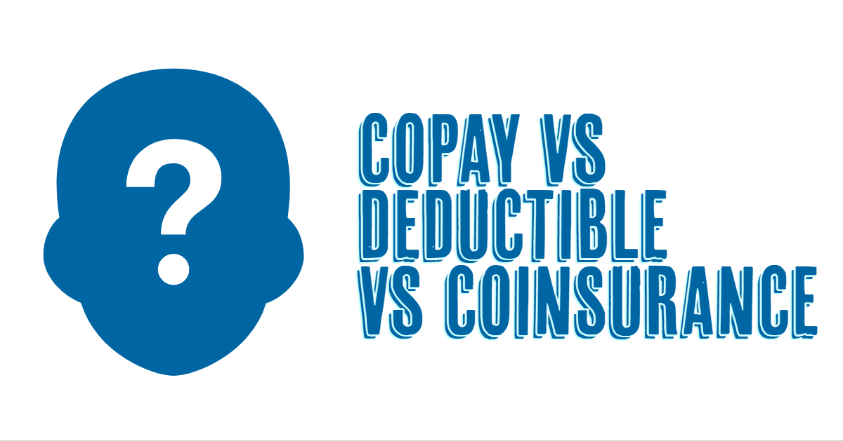 difference between copay and coinsurance