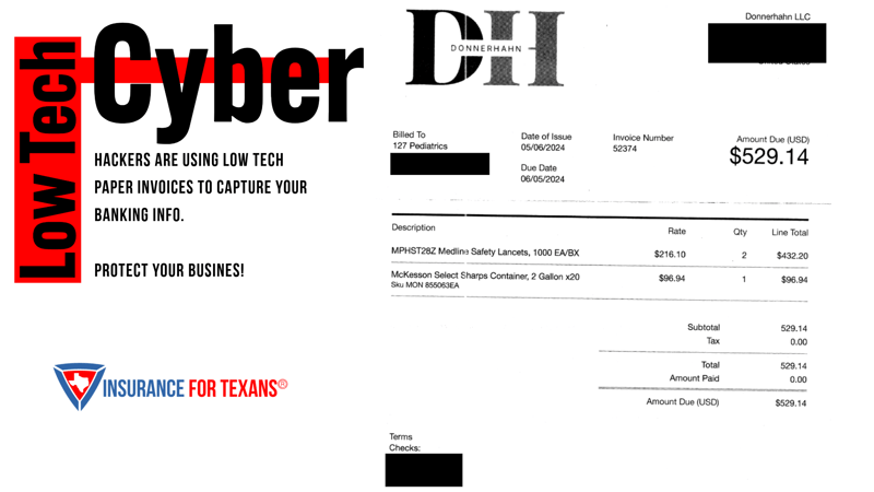 Low Tech Cyber Threats Can Be Covered at Insurance For Texans